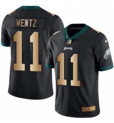 Mens Nike Philadelphia Eagles 11 Carson Wentz Limited BlackGold Rush NFL Jersey Mens Nike Philadelphia Eagles 11 Carson Wentz Limited BlackGold Rush NFL Jersey