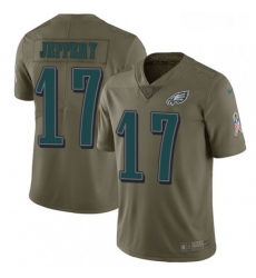Mens Nike Philadelphia Eagles 17 Alshon Jeffery Limited Olive 2017 Salute to Service NFL Jersey Mens Nike Philadelphia Eagles 17 Alshon Jeffery Limited Olive 2017 Salute to Service NFL Jersey