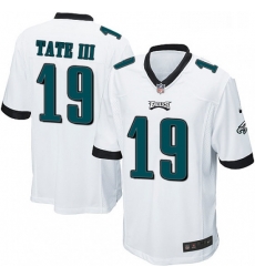 Mens Nike Philadelphia Eagles 19 Golden Tate III Game White NFL Jersey Mens Nike Philadelphia Eagles 19 Golden Tate III Game White NFL Jersey