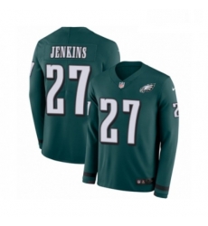 Mens Nike Philadelphia Eagles 27 Malcolm Jenkins Limited Green Therma Long Sleeve NFL Jersey Mens Nike Philadelphia Eagles 27 Malcolm Jenkins Limited Green Therma Long Sleeve NFL Jersey