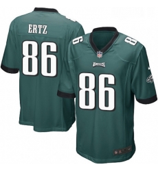 Mens Nike Philadelphia Eagles 86 Zach Ertz Game Midnight Green Team Color NFL Jersey Mens Nike Philadelphia Eagles 86 Zach Ertz Game Midnight Green Team Color NFL Jersey