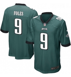 Mens Nike Philadelphia Eagles 9 Nick Foles Game Midnight Green Team Color NFL Jersey Mens Nike Philadelphia Eagles 9 Nick Foles Game Midnight Green Team Color NFL Jersey