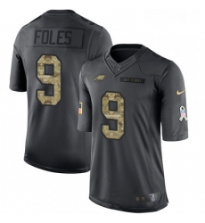 Mens Nike Philadelphia Eagles 9 Nick Foles Limited Black 2016 Salute to Service NFL Jersey Mens Nike Philadelphia Eagles 9 Nick Foles Limited Black 2016 Salute to Service NFL Jersey