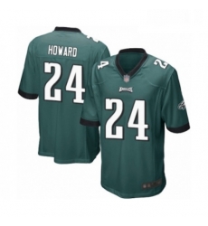 Mens Philadelphia Eagles 24 Jordan Howard Game Midnight Green Team Color Football Jersey Mens Philadelphia Eagles 24 Jordan Howard Game Midnight Green Team Color Football Jersey