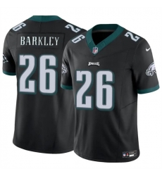 Men's Philadelphia Eagles #26 Saquon Barkley Black 2023 F.U.S.E. Vapor Untouchable Limited Football Stitched Jersey Men's Philadelphia Eagles #26 Saquon Barkley Black 2023 F.U.S.E. Vapor Untouchable Limited Football Stitched Jersey