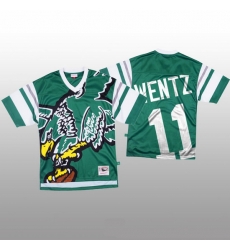 NFL Philadelphia Eagles 11 Carson Wentz Green Men Mitchell 26 Nell Big Face Fashion Limited NFL Jersey NFL Philadelphia Eagles 11 Carson Wentz Green Men Mitchell 26 Nell Big Face Fashion Limited NFL Jersey
