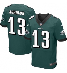 Nike Eagles #13 Nelson Agholor Midnight Green Team Color Men's Stitched NFL New Elite Jersey Nike Eagles #13 Nelson Agholor Midnight Green Team Color Men's Stitched NFL New Elite Jersey