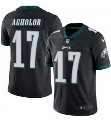 Nike Eagles #17 Nelson Agholor Black Mens Stitched NFL Limited Rush Jersey Nike Eagles #17 Nelson Agholor Black Mens Stitched NFL Limited Rush Jersey