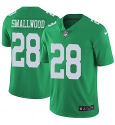 Nike Eagles #28 Wendell Smallwood Green Men Stitched NFL Limited Rush Jersey Nike Eagles #28 Wendell Smallwood Green Men Stitched NFL Limited Rush Jersey