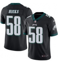 Nike Eagles #58 Jordan Hicks Black Mens Stitched NFL Limited Rush Jersey Nike Eagles #58 Jordan Hicks Black Mens Stitched NFL Limited Rush Jersey
