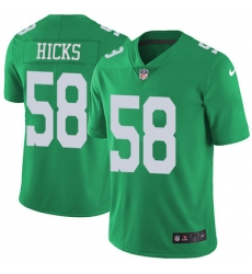 Nike Eagles #58 Jordan Hicks Green Mens Stitched NFL Limited Rush Jersey Nike Eagles #58 Jordan Hicks Green Mens Stitched NFL Limited Rush Jersey