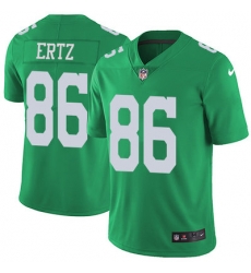 Nike Eagles #86 Zach Ertz Green Mens Stitched NFL Limited Rush Jersey Nike Eagles #86 Zach Ertz Green Mens Stitched NFL Limited Rush Jersey