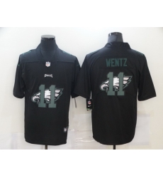 Nike Philadelphia Eagles 11 Carson Wentz Black Shadow Logo Limited Jersey Nike Philadelphia Eagles 11 Carson Wentz Black Shadow Logo Limited Jersey