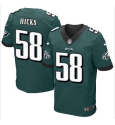 Nike Philadelphia Eagles #58 Jordan Hicks Midnight Green Team Color Mens Stitched NFL New Elite Jersey Nike Philadelphia Eagles #58 Jordan Hicks Midnight Green Team Color Mens Stitched NFL New Elite Jersey