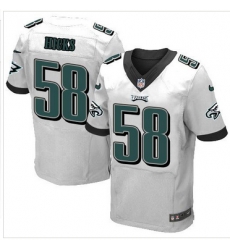 Nike Philadelphia Eagles #58 Jordan Hicks White Mens Stitched NFL New Elite Jersey Nike Philadelphia Eagles #58 Jordan Hicks White Mens Stitched NFL New Elite Jersey