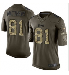 Nike Philadelphia Eagles #81 Jordan Matthews Green Men 27s Stitched NFL Limited Salute to Service Jersey Nike Philadelphia Eagles #81 Jordan Matthews Green Men 27s Stitched NFL Limited Salute to Service Jersey