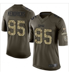 Nike Philadelphia Eagles #95 Mychal Kendricks Green Men 27s Stitched NFL Limited Salute to Service Jersey Nike Philadelphia Eagles #95 Mychal Kendricks Green Men 27s Stitched NFL Limited Salute to Service Jersey
