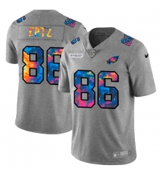 Philadelphia Eagles 86 Zach Ertz Men Nike Multi Color 2020 NFL Crucial Catch NFL Jersey Greyheather Philadelphia Eagles 86 Zach Ertz Men Nike Multi Color 2020 NFL Crucial Catch NFL Jersey Greyheather