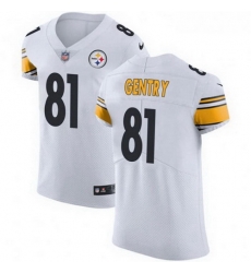 Men Nike 81 Zach Gentry Pittsburgh Steelers Elite White Vapor Untouchable Jersey Men Nike 81 Zach Gentry Pittsburgh Steelers Elite White Vapor Untouchable Jersey