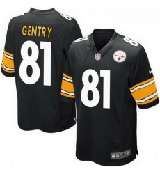 Men Nike 81 Zach Gentry Pittsburgh Steelers Game Black Team Color Jersey Men Nike 81 Zach Gentry Pittsburgh Steelers Game Black Team Color Jersey