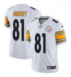 Men Nike 81 Zach Gentry Pittsburgh Steelers Limited White Vapor Untouchable Jersey Men Nike 81 Zach Gentry Pittsburgh Steelers Limited White Vapor Untouchable Jersey