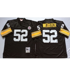Men Nike Pittsburgh Steelers 52 Mike Webster Black M&N Throwback Jersey Men Nike Pittsburgh Steelers 52 Mike Webster Black M&N Throwback Jersey