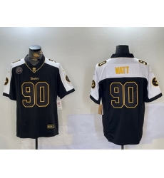 Men Nike Pittsburgh Steelers 90 T J Watt Black Team Color Stitched NFL Vapor Untouchable Limited Jersey Men Nike Pittsburgh Steelers 90 T J Watt Black Team Color Stitched NFL Vapor Untouchable Limited Jersey
