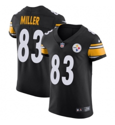 Men Nike Steelers #83 Heath Miller Black Team Color Stitched NFL Vapor Untouchable Elite Jersey Men Nike Steelers #83 Heath Miller Black Team Color Stitched NFL Vapor Untouchable Elite Jersey