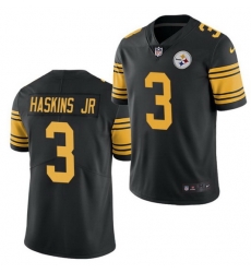 Men Pittsburgh Steelers 3 Dwayne Haskins Jr Black Color Rush Limited Stitched jersey Men Pittsburgh Steelers 3 Dwayne Haskins Jr Black Color Rush Limited Stitched jersey