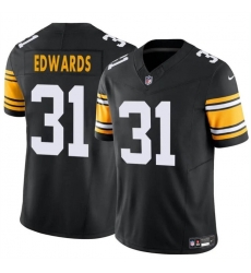 Men Pittsburgh Steelers 31 Daijun Edwards Black 2024 F U S E Alternate Vapor Untouchable Limited Stitched Jersey Men Pittsburgh Steelers 31 Daijun Edwards Black 2024 F U S E Alternate Vapor Untouchable Limited Stitched Jersey