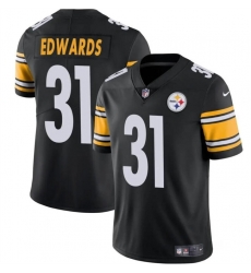 Men Pittsburgh Steelers 31 Daijun Edwards Black Vapor Untouchable Limited Stitched Jersey Men Pittsburgh Steelers 31 Daijun Edwards Black Vapor Untouchable Limited Stitched Jersey