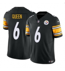 Men Pittsburgh Steelers 6 Patrick Queen Black F U S E Vapor Untouchable Limited Football Stitched Jersey Men Pittsburgh Steelers 6 Patrick Queen Black F U S E Vapor Untouchable Limited Football Stitched Jersey