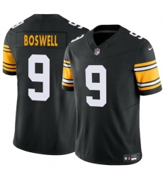 Men Pittsburgh Steelers 9 Chris Boswell Black 2024 F U S E Alternate Vapor Untouchable Limited Stitched Jersey Men Pittsburgh Steelers 9 Chris Boswell Black 2024 F U S E Alternate Vapor Untouchable Limited Stitched Jersey