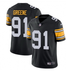 Men Pittsburgh Steelers 91 Kevin Greene Black Vapor Untouchable Limited Stitched Jersey Men Pittsburgh Steelers 91 Kevin Greene Black Vapor Untouchable Limited Stitched Jersey
