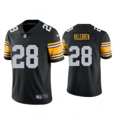 Men Pittsburgh Steelers Miles Killebrew #28 Black Vapor Limited Stitched Football Jersey Men Pittsburgh Steelers Miles Killebrew #28 Black Vapor Limited Stitched Football Jersey