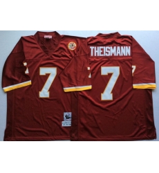 Men Redskins 7 Joe Theismann Red M&N Throwback Jersey Men Redskins 7 Joe Theismann Red M&N Throwback Jersey