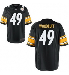 Men Steelers #49 Dwayne Woodruff Black Game Stitched NFL Jersey Men Steelers #49 Dwayne Woodruff Black Game Stitched NFL Jersey