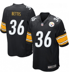 Mens Nike Pittsburgh Steelers 36 Jerome Bettis Game Black Team Color NFL Jersey Mens Nike Pittsburgh Steelers 36 Jerome Bettis Game Black Team Color NFL Jersey