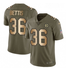 Mens Nike Pittsburgh Steelers 36 Jerome Bettis Limited OliveGold 2017 Salute to Service NFL Jersey Mens Nike Pittsburgh Steelers 36 Jerome Bettis Limited OliveGold 2017 Salute to Service NFL Jersey