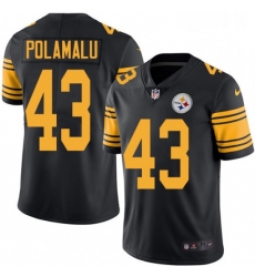 Mens Nike Pittsburgh Steelers 43 Troy Polamalu Limited Black Rush Vapor Untouchable NFL Jersey Mens Nike Pittsburgh Steelers 43 Troy Polamalu Limited Black Rush Vapor Untouchable NFL Jersey