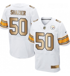 Mens Nike Pittsburgh Steelers 50 Ryan Shazier Elite WhiteGold NFL Jersey Mens Nike Pittsburgh Steelers 50 Ryan Shazier Elite WhiteGold NFL Jersey