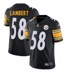 Mens Nike Pittsburgh Steelers 58 Jack Lambert Black Team Color Vapor Untouchable Limited Player NFL Jersey Mens Nike Pittsburgh Steelers 58 Jack Lambert Black Team Color Vapor Untouchable Limited Player NFL Jersey