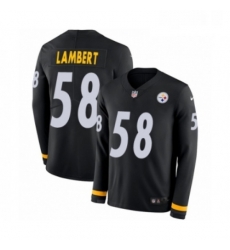 Mens Nike Pittsburgh Steelers 58 Jack Lambert Limited Black Therma Long Sleeve NFL Jersey Mens Nike Pittsburgh Steelers 58 Jack Lambert Limited Black Therma Long Sleeve NFL Jersey