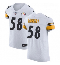 Mens Nike Pittsburgh Steelers 58 Jack Lambert White Vapor Untouchable Elite Player NFL Jersey Mens Nike Pittsburgh Steelers 58 Jack Lambert White Vapor Untouchable Elite Player NFL Jersey