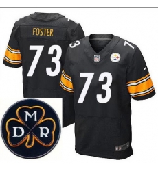 Men's Nike Pittsburgh Steelers #73 Ramon Foster Elite Black NFL MDR Dan Rooney Patch Jersey Men's Nike Pittsburgh Steelers #73 Ramon Foster Elite Black NFL MDR Dan Rooney Patch Jersey
