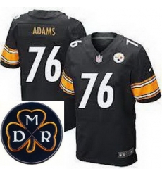 Men's Nike Pittsburgh Steelers #76 Mike Adams Black Elite MDR Dan Rooney Patch Jerseys Men's Nike Pittsburgh Steelers #76 Mike Adams Black Elite MDR Dan Rooney Patch Jerseys