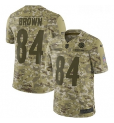Mens Nike Pittsburgh Steelers 84 Antonio Brown Limited Camo 2018 Salute to Service NFL Jersey Mens Nike Pittsburgh Steelers 84 Antonio Brown Limited Camo 2018 Salute to Service NFL Jersey