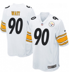 Mens Nike Pittsburgh Steelers 90 T J Watt Game White NFL Jersey Mens Nike Pittsburgh Steelers 90 T J Watt Game White NFL Jersey
