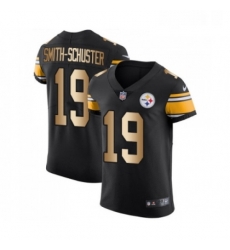 Mens Pittsburgh Steelers 19 JuJu Smith Schuster Elite Black Gold Team Color Football Jersey Mens Pittsburgh Steelers 19 JuJu Smith Schuster Elite Black Gold Team Color Football Jersey