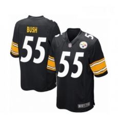 Mens Pittsburgh Steelers 55 Devin Bush Game Black Team Color Football Jersey Mens Pittsburgh Steelers 55 Devin Bush Game Black Team Color Football Jersey